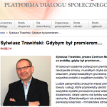 Sylwiusz Trawiński: Gdybym był premierem…