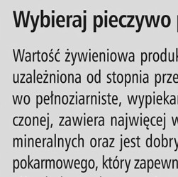 Wybieraj pieczywo pełnoziarniste